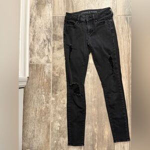 Articles Of Society Black Distressed Skinny Jeans